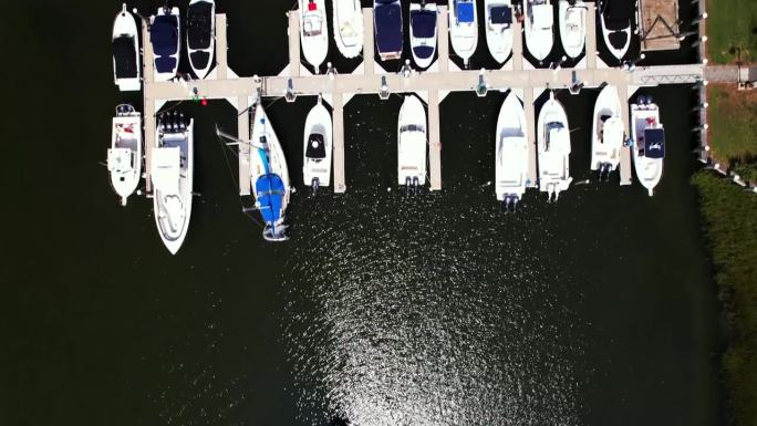 河头附近詹姆斯港的4k无人机视频