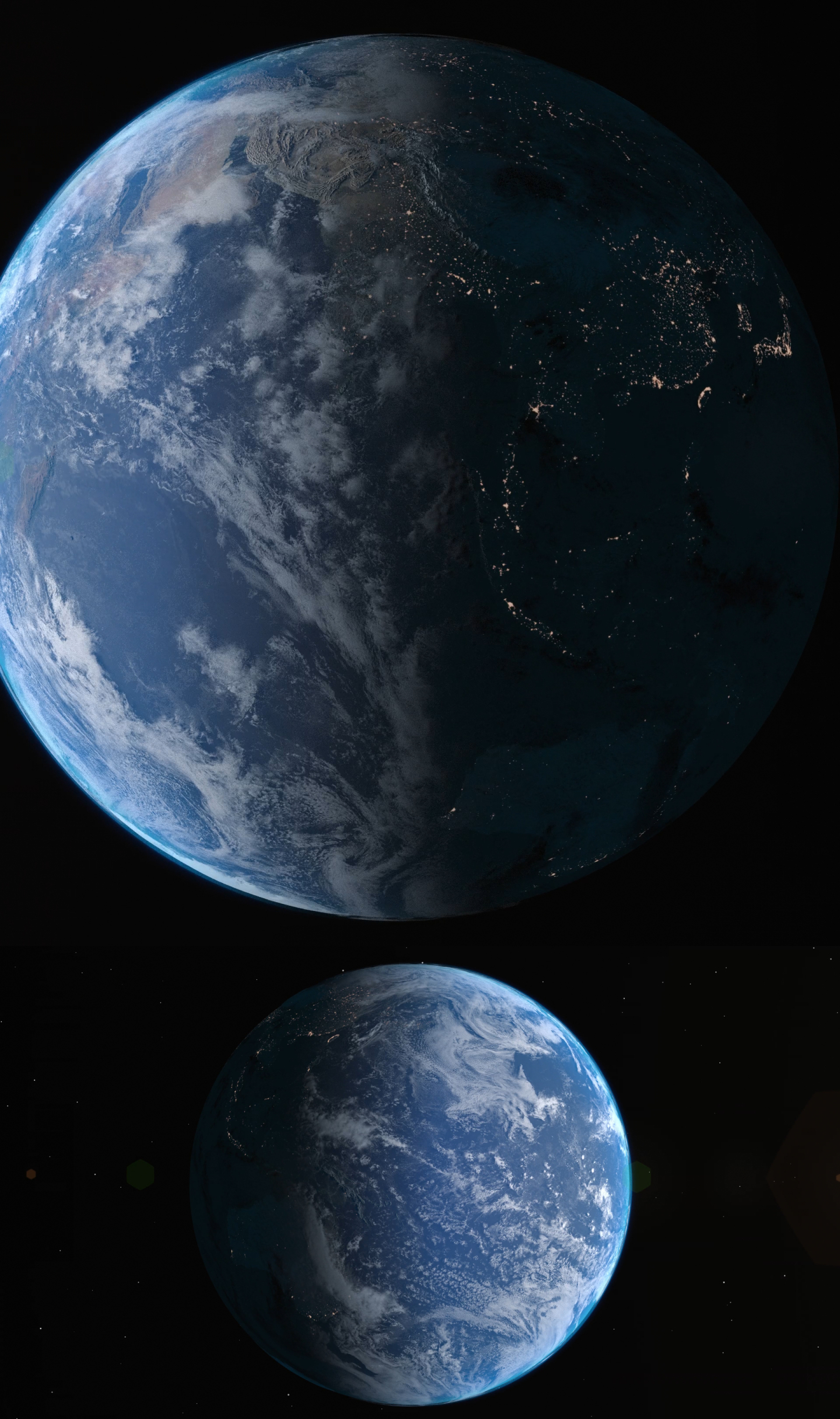 4K真实地球 自转 公转 无缝循环
