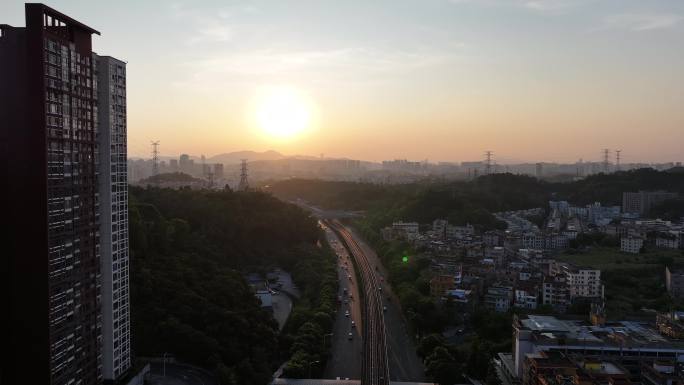 深圳地铁3号线航拍