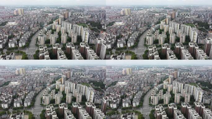 航拍城市风光
