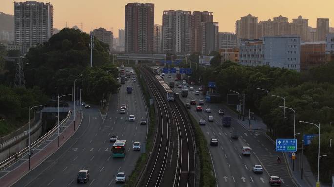 深圳地铁3号线航拍