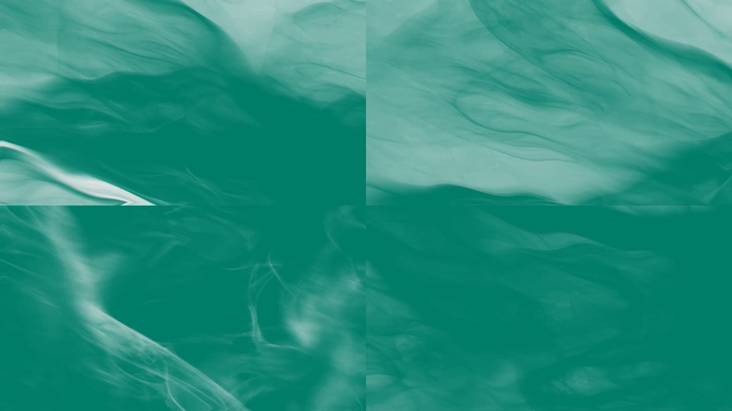 4K翠绿抽象艺术烟雾流体流动背景37