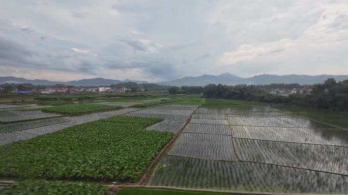 高铁出行窗外风景