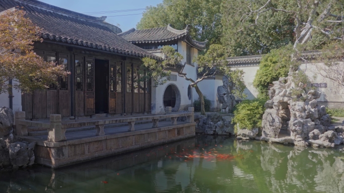 【原创4K】江南水乡苏州园林中式古典建筑