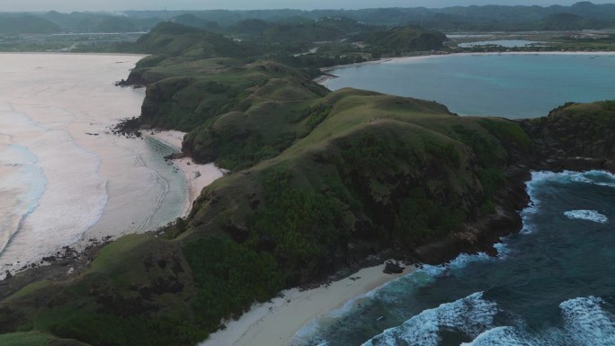 龙目岛海滩鸟瞰图视频素材国外外国