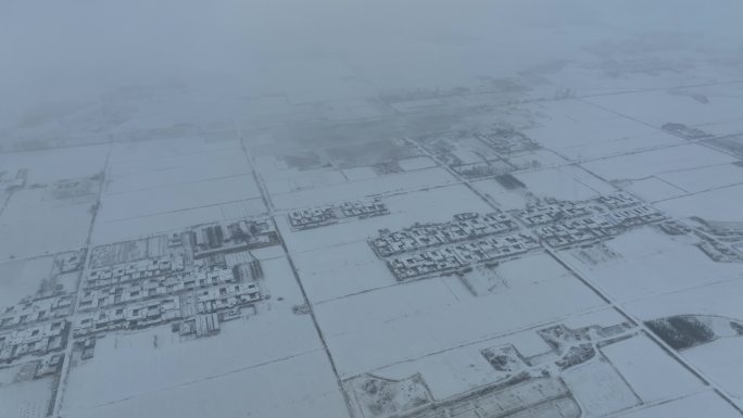 雪景村庄