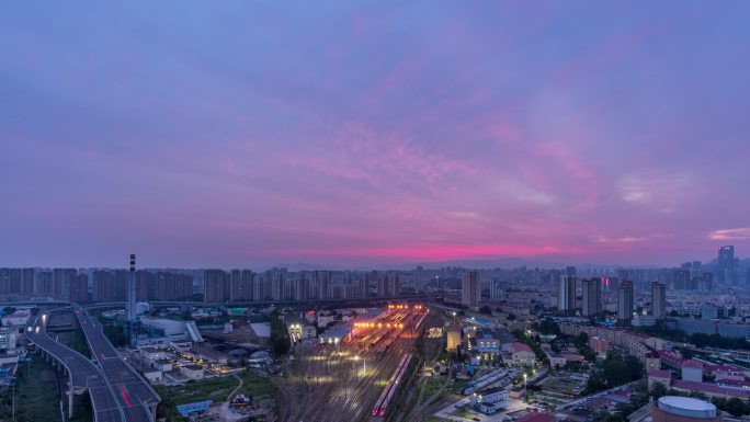 青岛城市朝霞