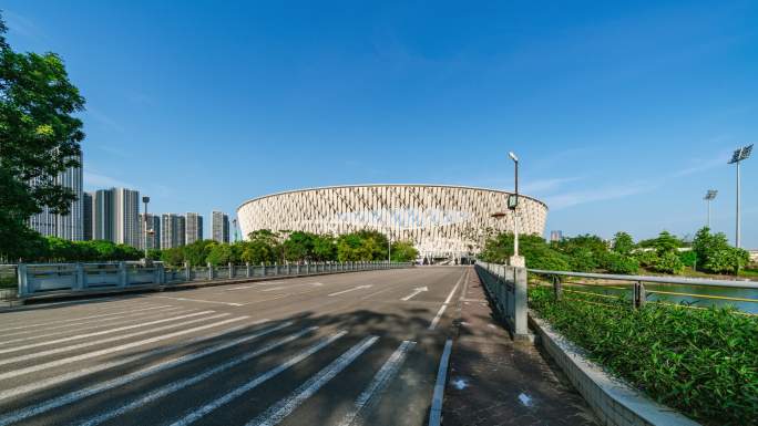 【4K超清】惠州奥林匹克体育场鸟巢大范围
