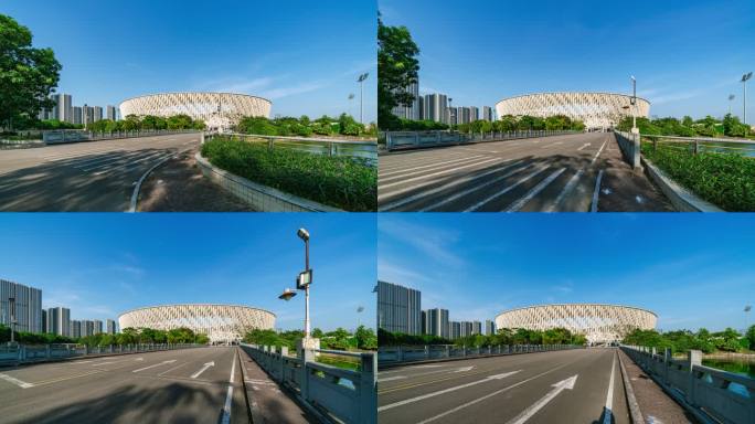 【4K超清】惠州奥林匹克体育场鸟巢大范围