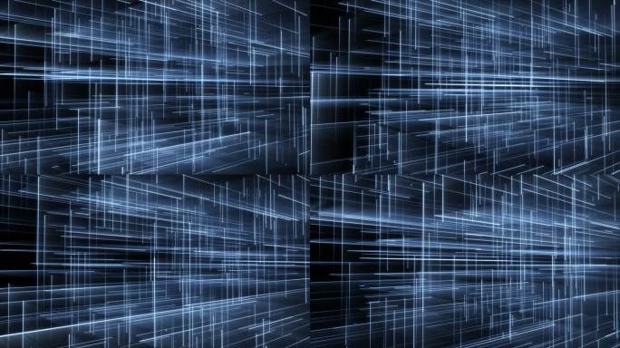 原创科技感线条4K