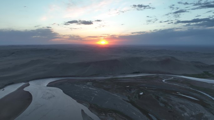 巴丹吉林沙漠 正义峡黑河 河流 河西走廊