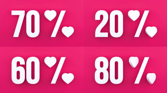 销售概念百分之百优惠-百分之百标志与心形粉红色的背景