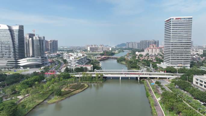 广州南沙蕉门河直推人行桥