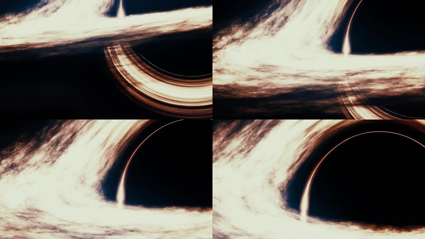 黑洞和宇航员旅行视频素材飞船航天员