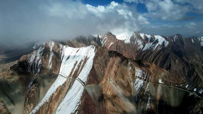 桑株古道 雪山