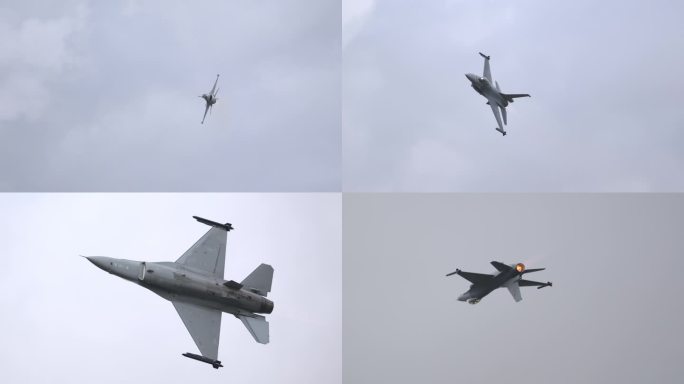 4K高质量：比利时F-16战隼战斗机