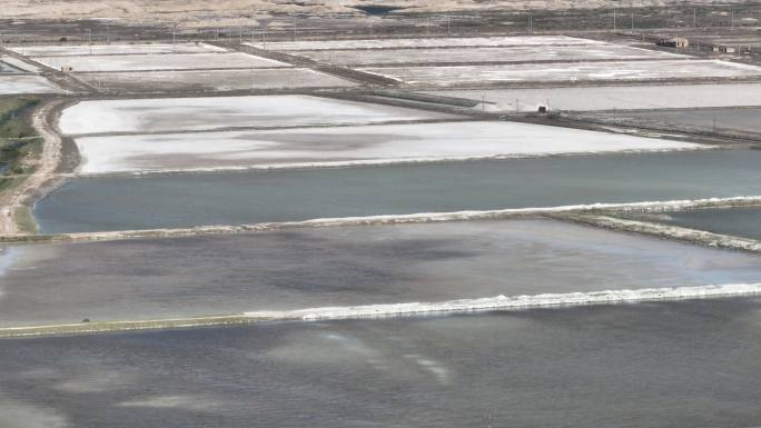 盐池村 盐碱地 盐湖 湿地 甘肃张掖高台