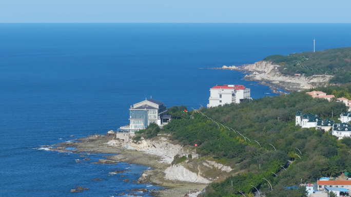 烟台养马岛风光航拍