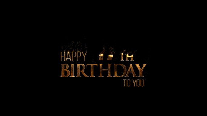 生日，祝贺十七岁生日快乐，阿尔法频道