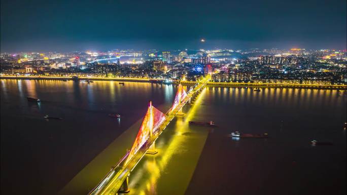 肇庆阅江大桥延时夜景