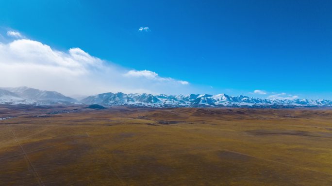 4k雪山航拍延时摄影