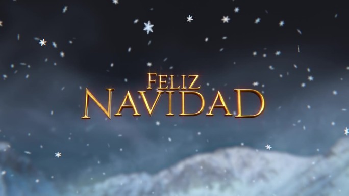 圣诞快乐，西班牙语是Feliz Navidad