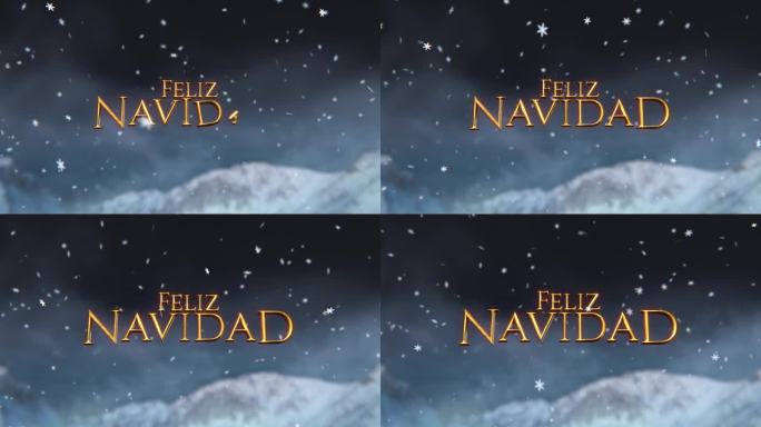 圣诞快乐，西班牙语是Feliz Navidad