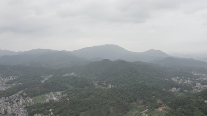 广东茂名信宜市民广场航拍