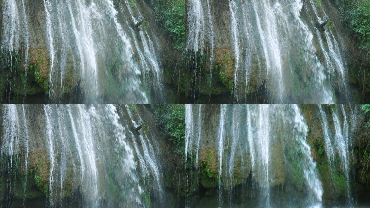 4K瀑布 瀑布 水花 流水 瀑布流水