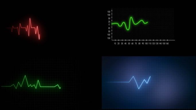 10款心电图（4K通道）AE模板