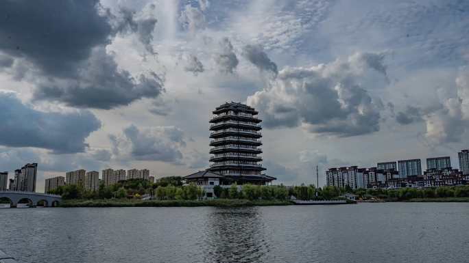 齐盛湖蓝天白云高清