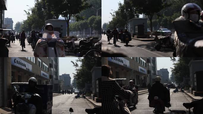 下学 下班 初冬 正午 中午 太阳强光