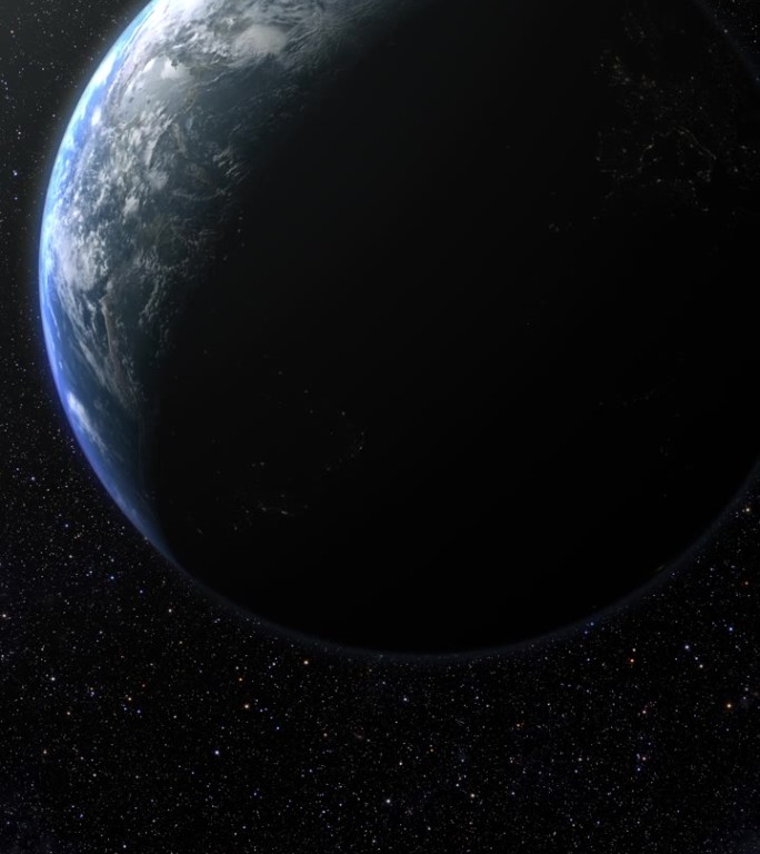 电影行星地球旋转动画