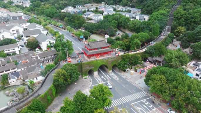 【4k合集】航拍常熟虞山城墙景区