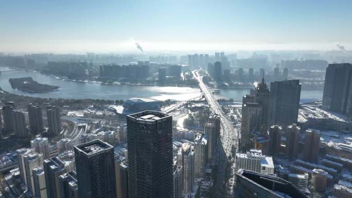 沈阳浑河 大钻石雪景