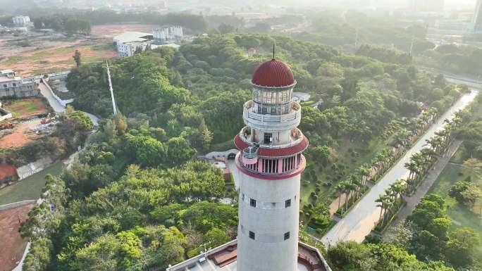 厦门五缘湾灯塔公园航拍