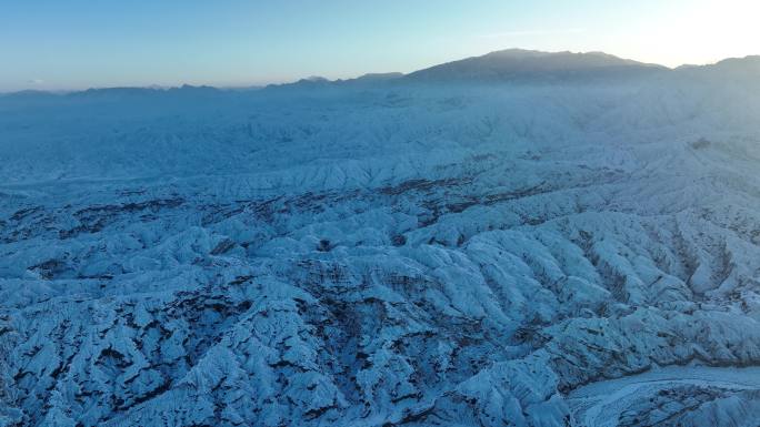 冬季雪景 张掖丹霞国家地质公园 丹霞地貌