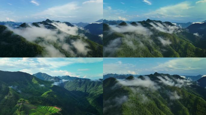 【5K】山川河流大气航拍/桐庐山川拍摄