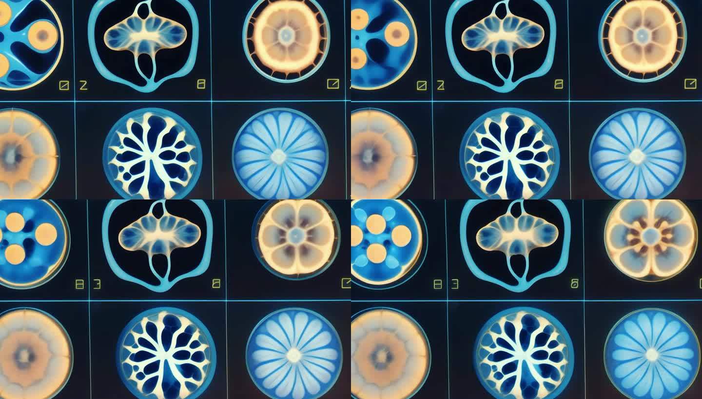 4K抽象生物细胞标本