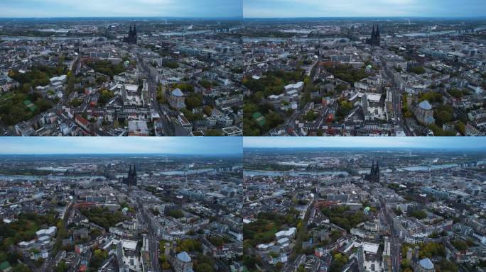 城市周围的航拍Köln