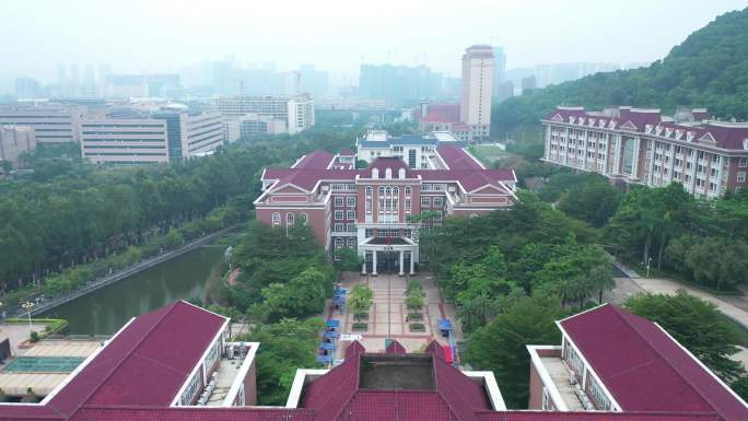 深职大 航拍 校园 大学 环境航拍