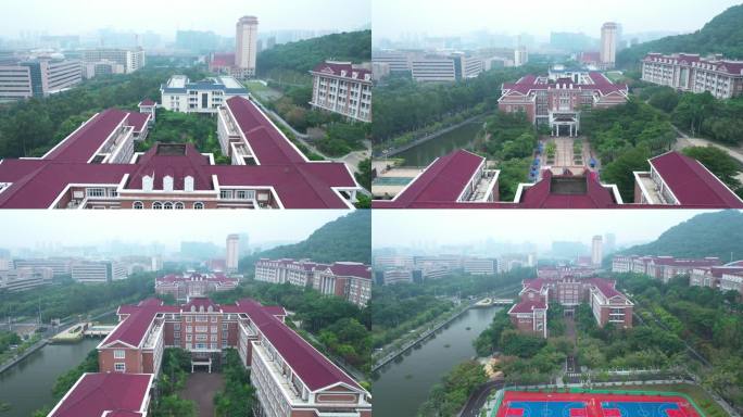 深职大 航拍 校园 大学 环境航拍