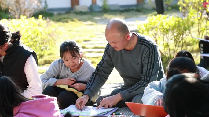 支教 乡村振兴 乡村教师  小学生 乡村