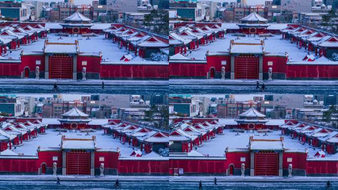 【高清6K】悟2x7航拍沈阳故宫雪景