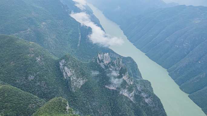 8K震撼长江巫峡神女峰自然风光延时