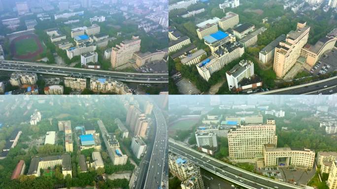 武汉工程大学航拍空镜