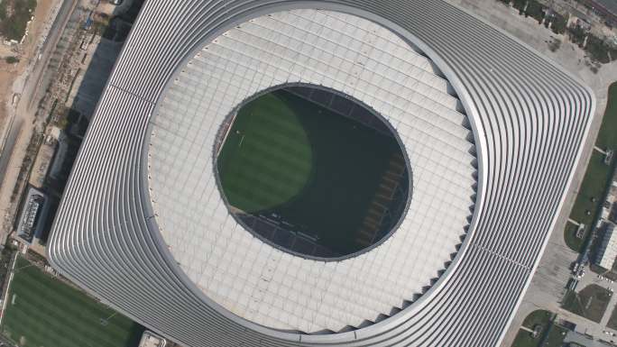 西安国际足球中心高清航拍