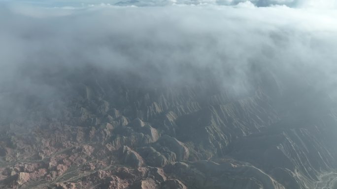 云海七彩丹霞 张掖丹霞地貌地质公园