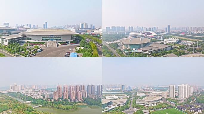 【4k】航拍武汉体育中心