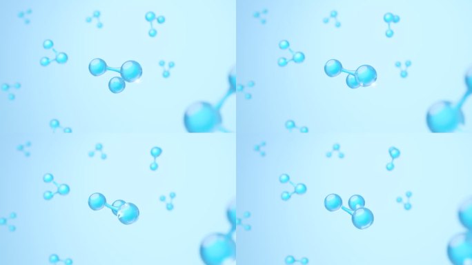 水原子水分子动画H2o